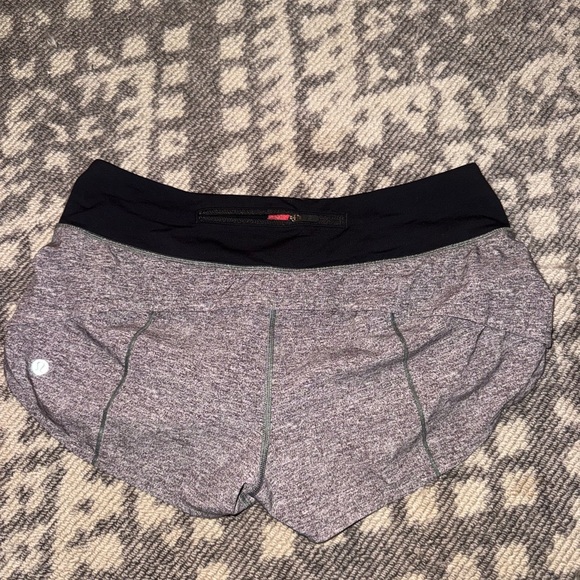 Lululemon Gray Speed Shorts – Size 6 - Picture 2 of 3